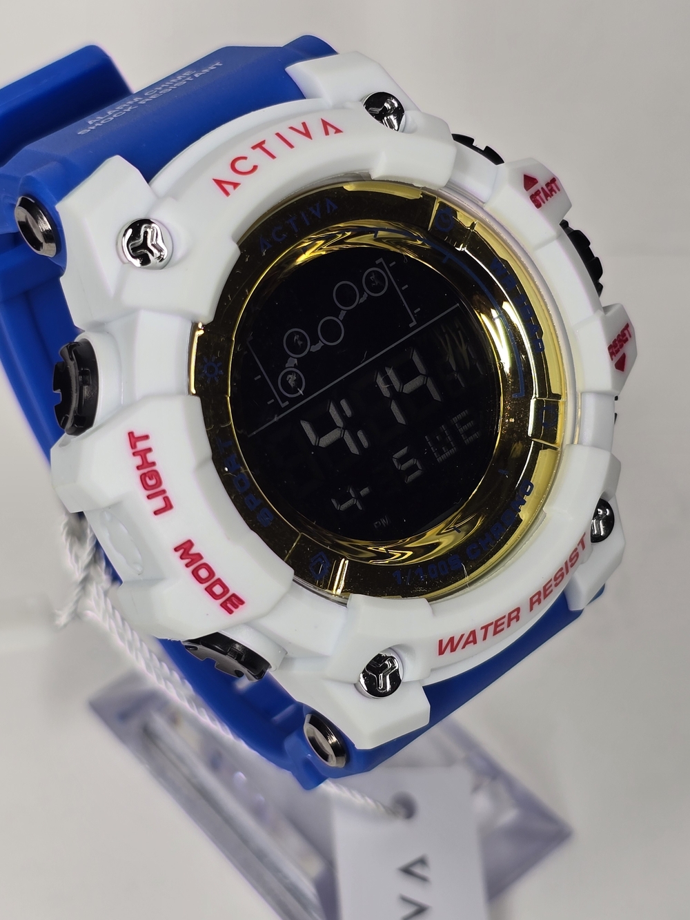 Activa Summit X Invicta Unisex Digital Watch - 50mm. Blue, Yellow (ACW8082-013)